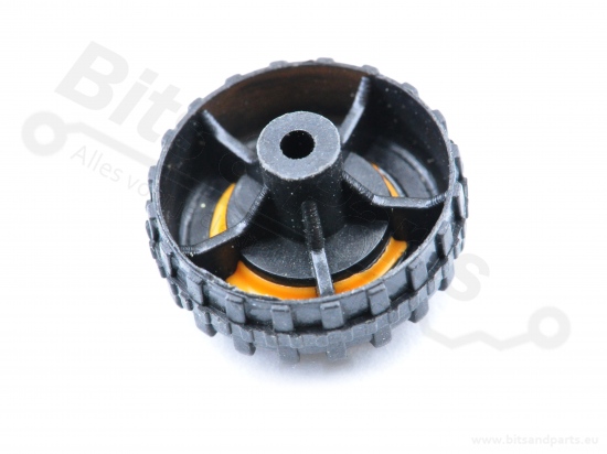 Wheel for 2mm axle 18mm yellow